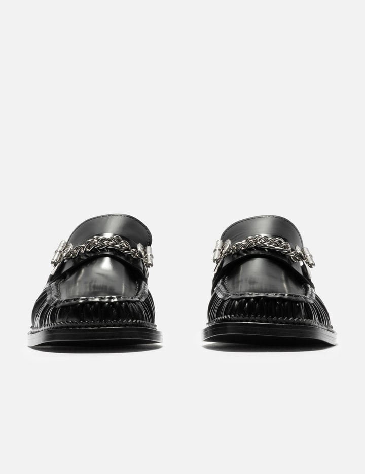 Toga Virilis Leather Chain Loafers