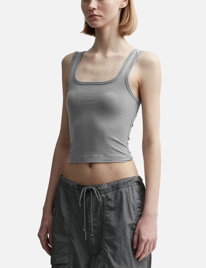 Shop Entire Studios Square Neck Tank Top In Grey