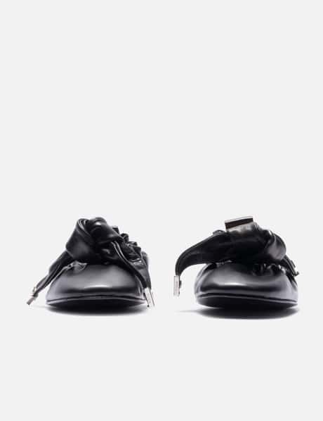 Black Soft Leather Ballet view 7