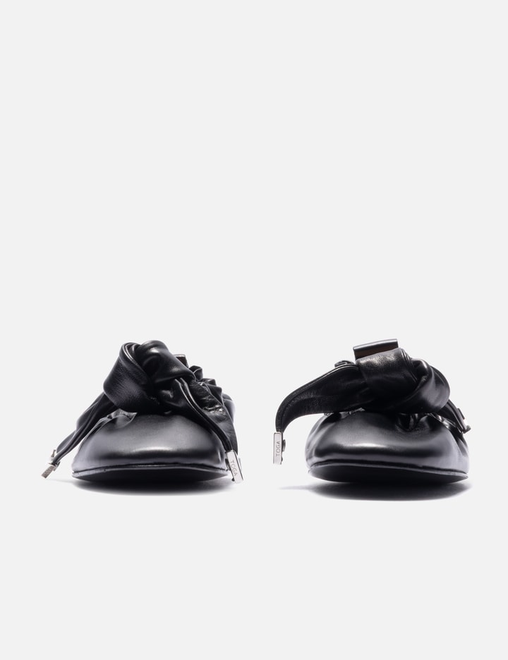 Toga Pulla Black Soft Leather Ballet