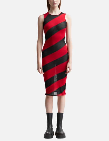Mowalola Striped Knit Dress
