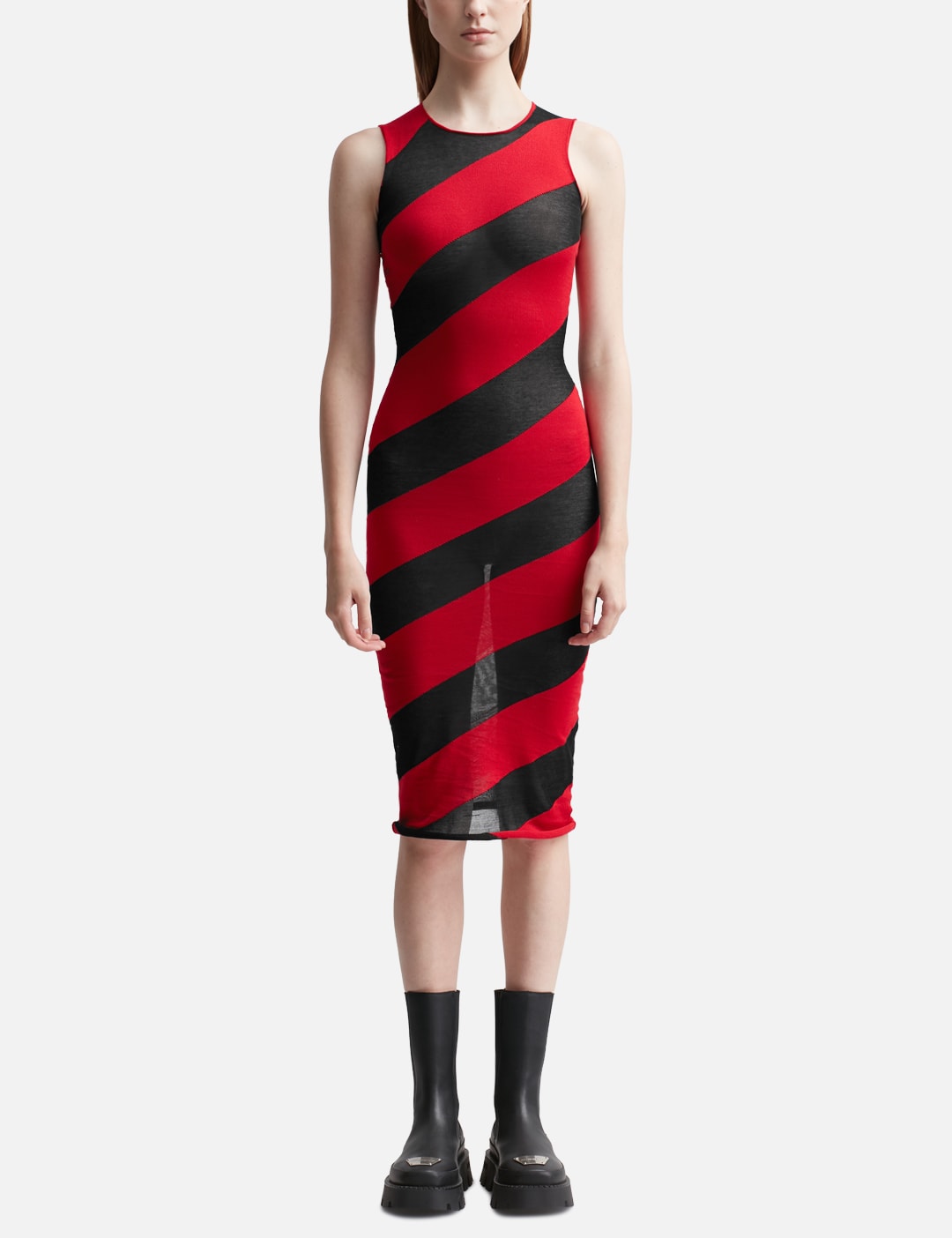 STRIPED KNIT DRESS view 13