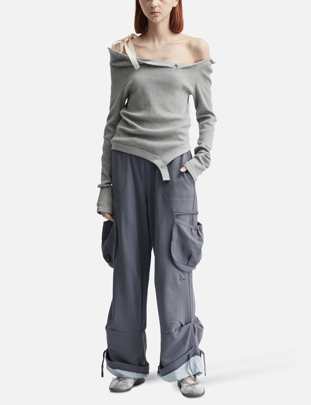 Utility Contrast Trim Jersey Pants view 16