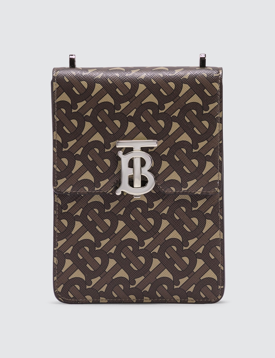 Burberry Bridle Brown Monogram E-Canvas Small TB Bag
