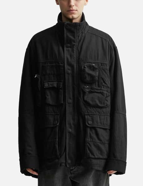 エムエムシックス メゾン マルジェラ - MULTI-POCKET DENIM JACKET 