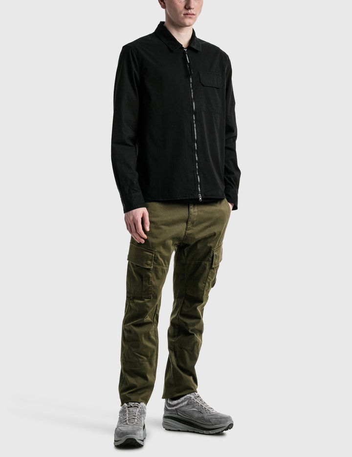 Emerized Gabardine Zipped Shirt Placeholder Image