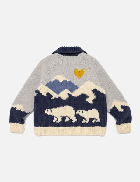 Human Made - Polar Bear Cowichan Sweater | HBX - Globally Curated 