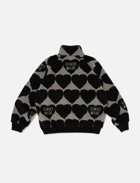 Human Made - Heart Fleece Jacket | HBX - Globally Curated Fashion  