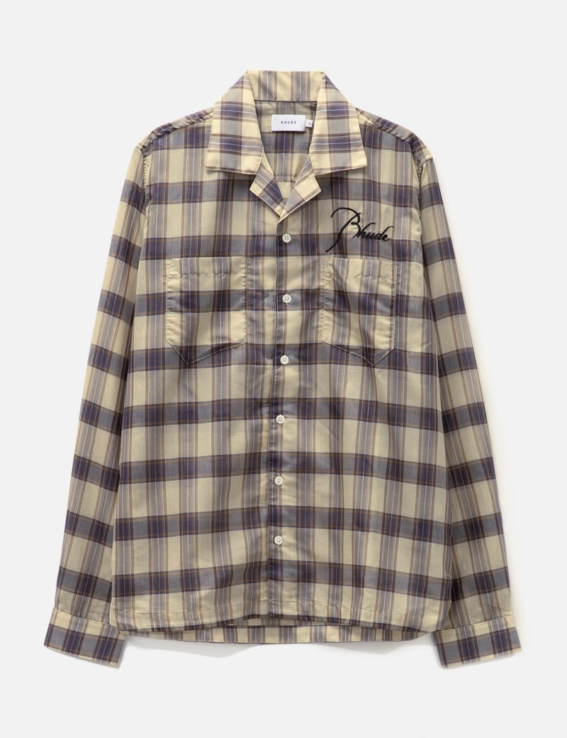 Rhude - Sheer Plaid Button Down | HBX - Globally Curated Fashion and  Lifestyle by Hypebeast