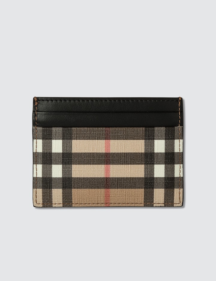 Vintage Check E-canvas and Leather Card Case Placeholder Image