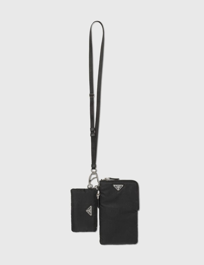 prada double pouch lanyard