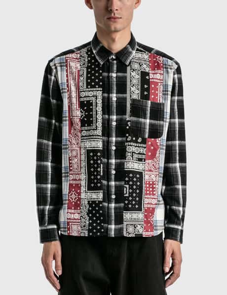 SOPHNET. - Vertical Panelled Regular Collar Big Shirt | HBX  