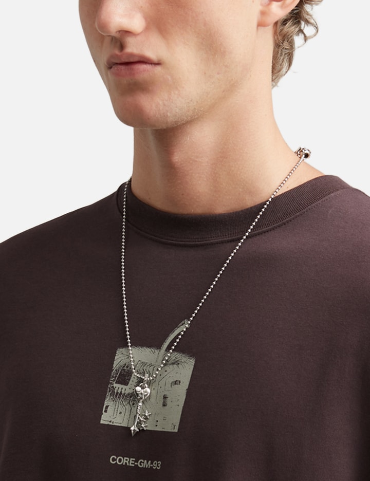 Heart W / Center Hollow Star Key Pendant view 3