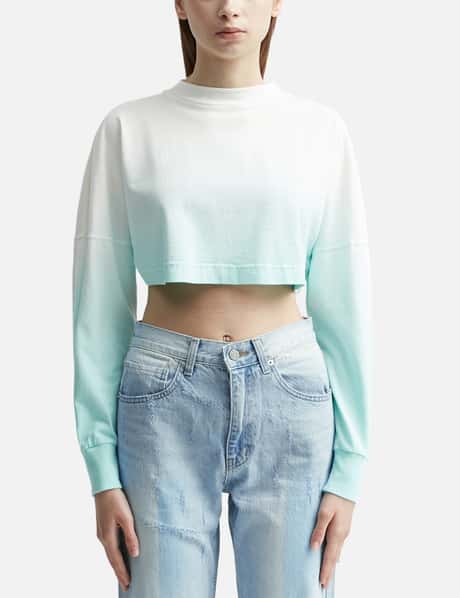 Palm Angels Gradient Cropped T-shirt