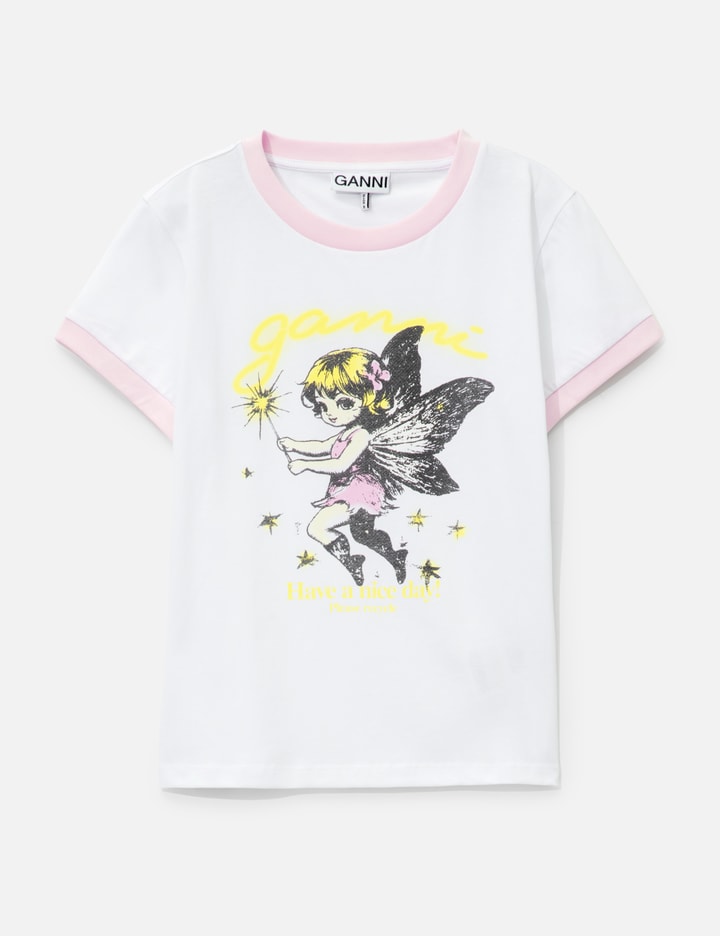 Ganni Fairy Print Baby Fit T-Shirt