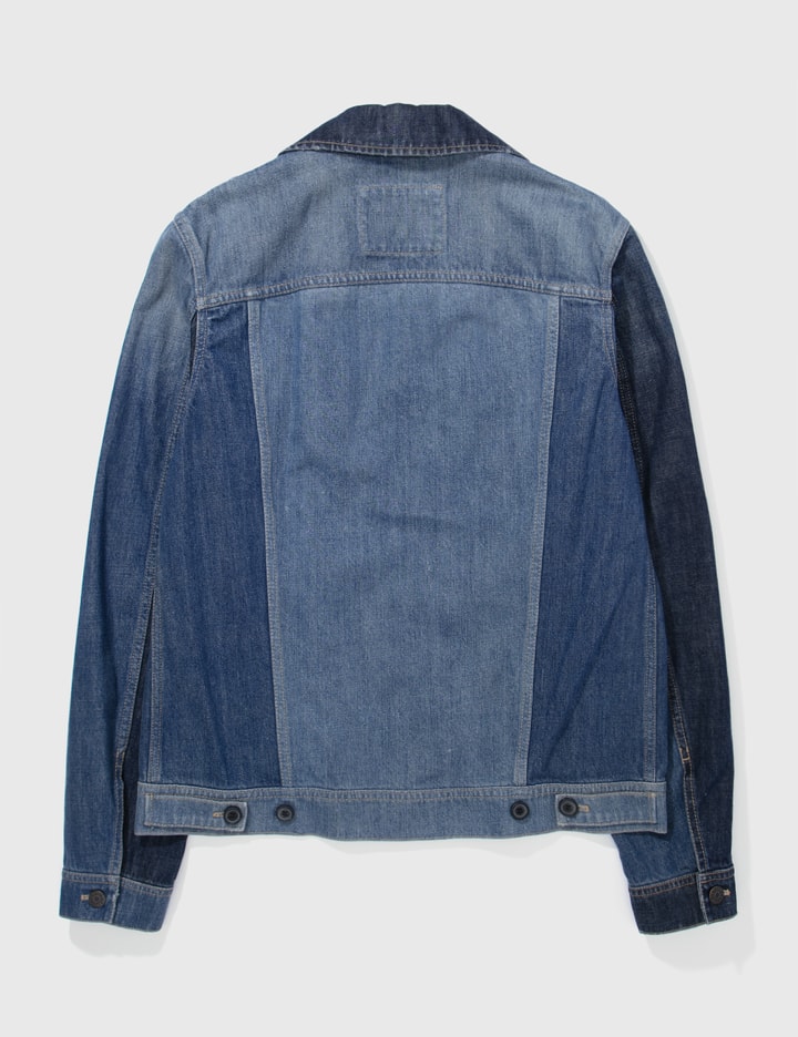 LAVIN 2 TONE PATCHWORK DENIM JACKET Placeholder Image