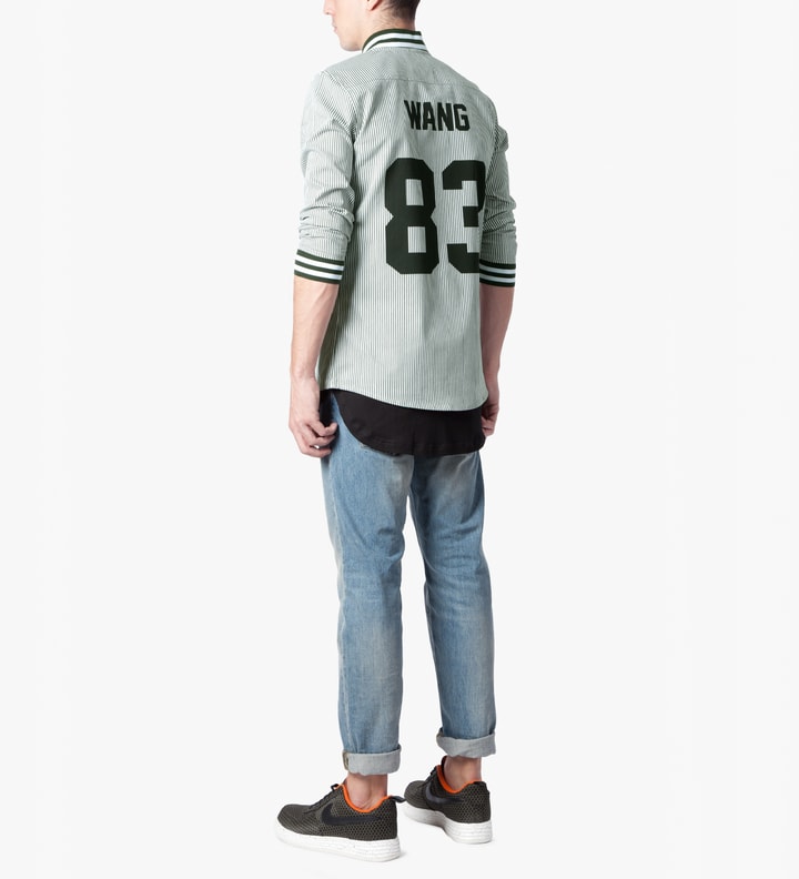 White Wang 83 Oxford Baseball Shirt Placeholder Image