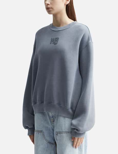Womens Alexander Wang grey Cotton-Rich Logo Sweatshirt