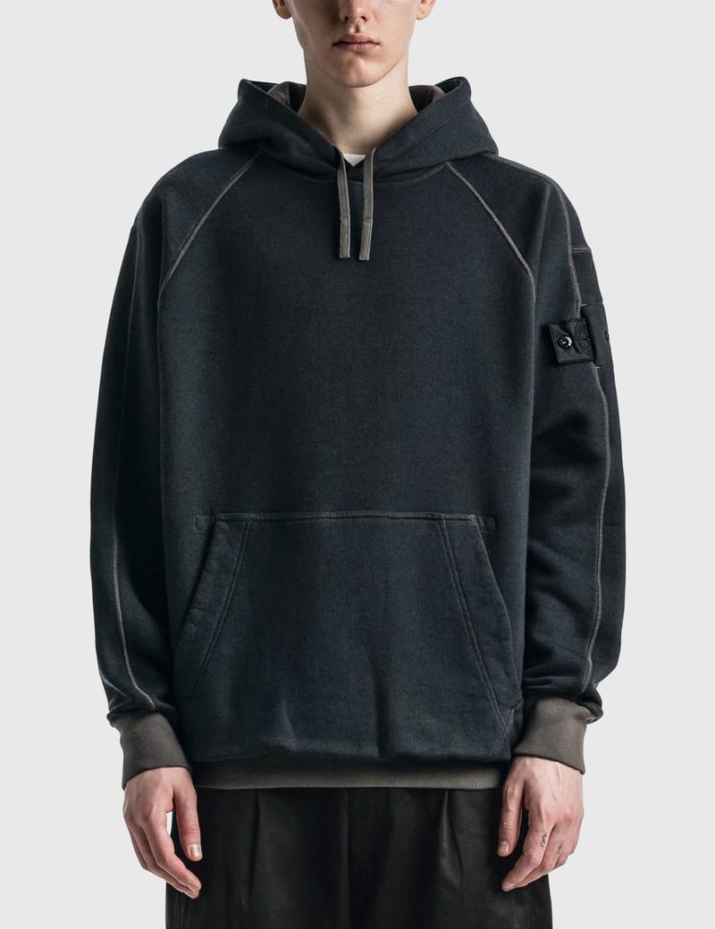 Stone Island Shadow Project - Wool Blend Hoodie | HBX STONE ISLAND 