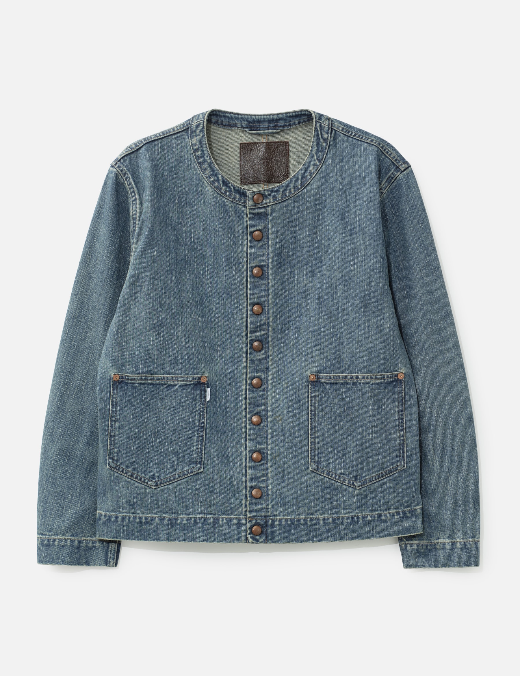 Faded Button Denim Jacket view 16