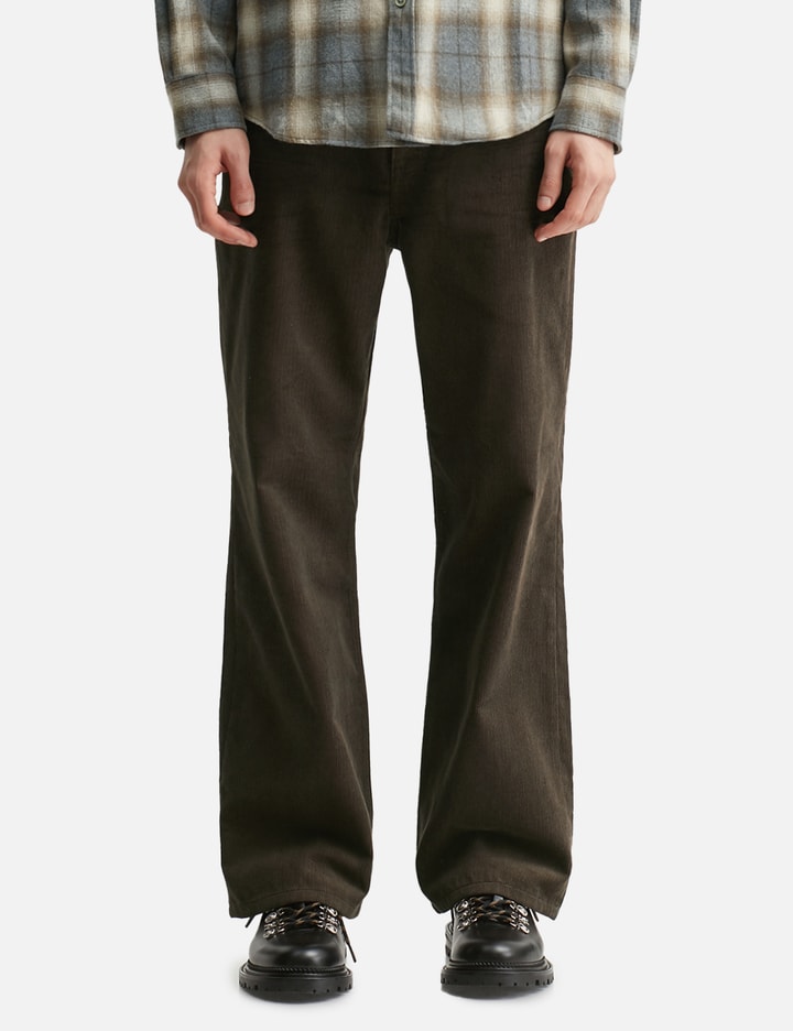 Embroidered Corduroy Flare Pants Placeholder Image