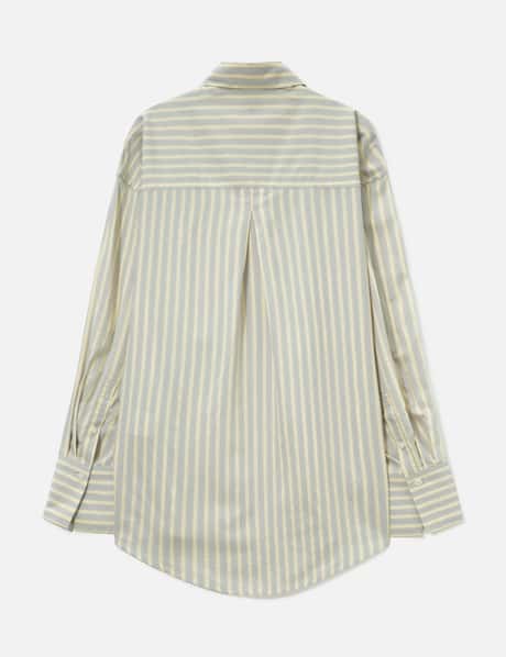 Oversized Striped Shirt view 8