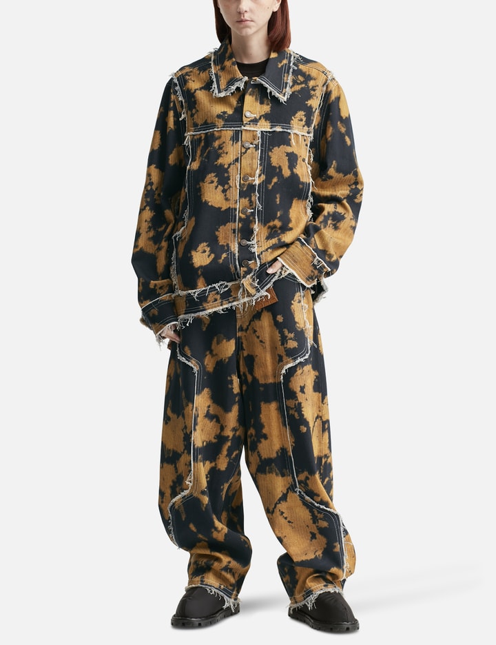Bleached Effect Raw Edge Balloon Jeans Placeholder Image