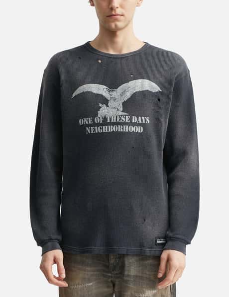 NH X OOTD . Waffle Fabric Crewneck Long Sleeve view 11