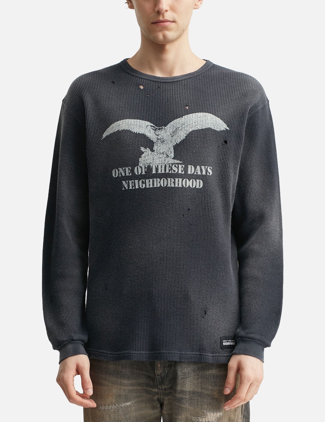 NH X OOTD . Waffle Fabric Crewneck Long Sleeve view 12