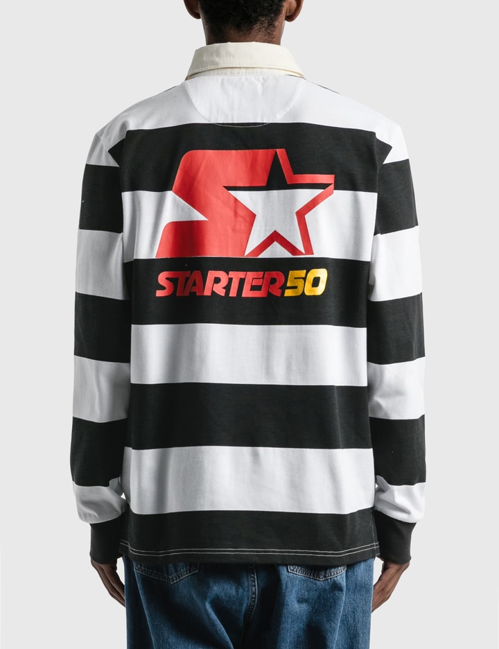 Budweiser x Starter Varsity Stripe Rugby Shirt Placeholder Image