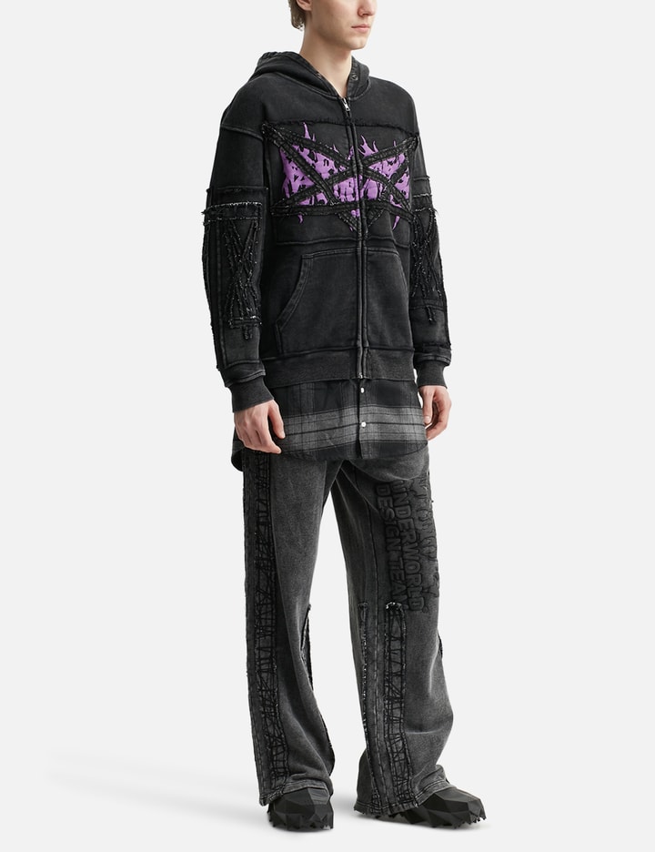 Pent Patch Flannel Zip Hoodie Placeholder Image