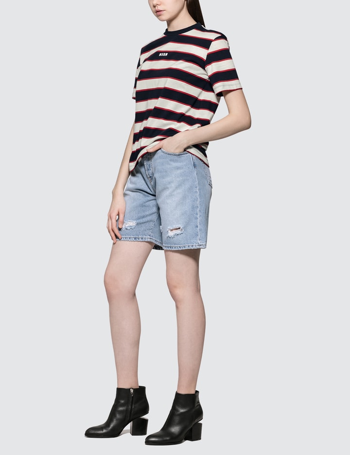 Nautical Striped Short Sleeve T-shirt Placeholder Image