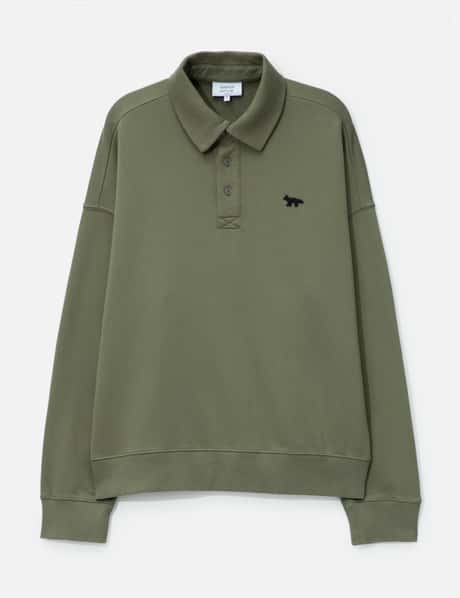 Maison Kitsuné Profile Fox Oversize Polo Sweatshirt