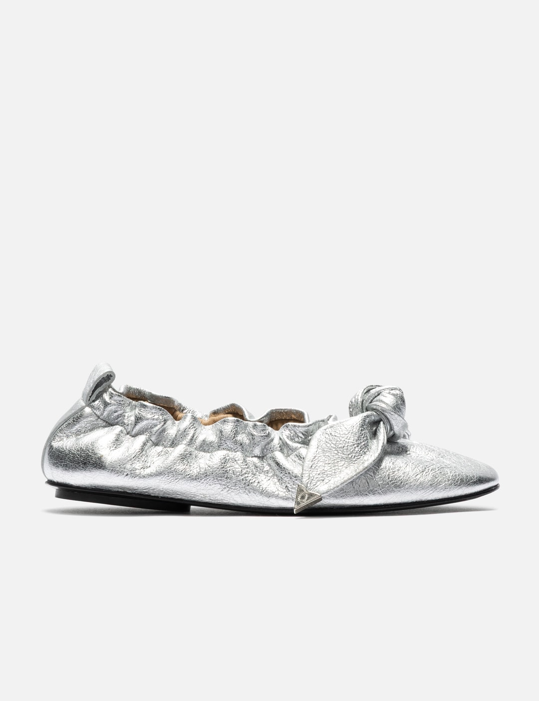 Silver Soft Leather Ballet