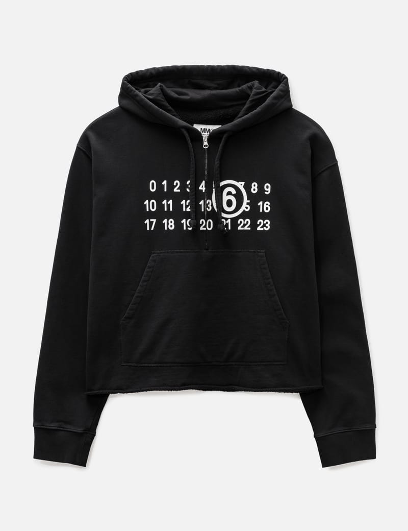 MM6 Maison Margiela - Logo Zip Up Hoodie | HBX - HYPEBEAST 為您搜羅全球潮流時尚品牌