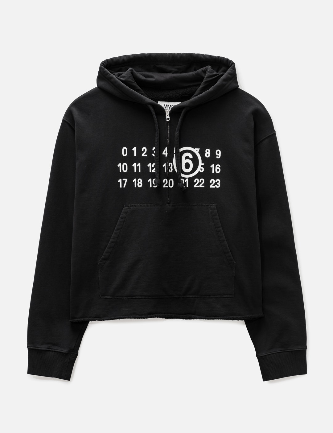 MM6 Maison Margiela - Logo Zip Up Hoodie | HBX - Globally Curated 