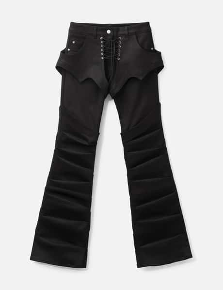 Lace Up Side Tuck Pants view 6