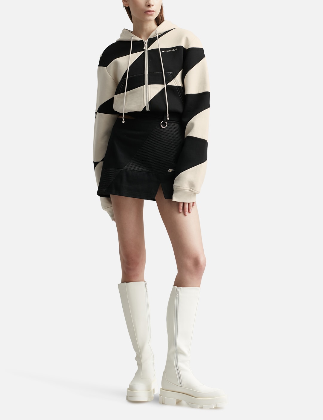 PXL CHECKER PIECING CROP JACKET Placeholder Image