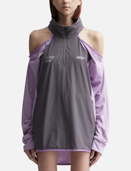 LEEY Sporty Open Shoulder Hooded