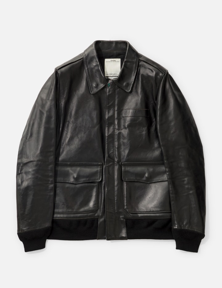 Visvim Elmendorf Leather Jacket In Black