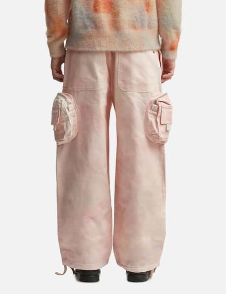 X Piet Watercolour Cotton Cargo Trousers view 12