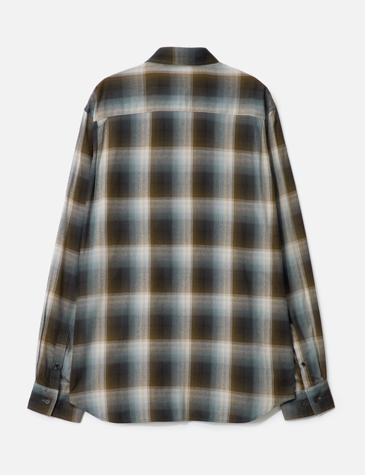 Taakk Check Embroidery Shirt In Black