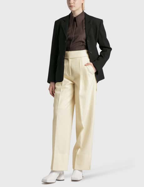 Virgin-Wool High-Rise Wide Trousers view 11