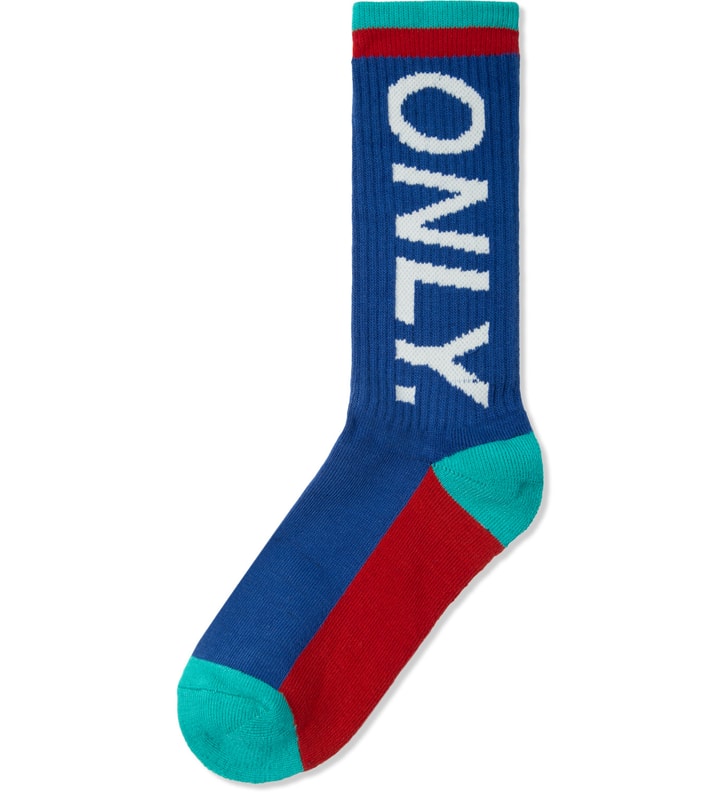 Royal/Salmon/Teal Logo Sports Socks Placeholder Image