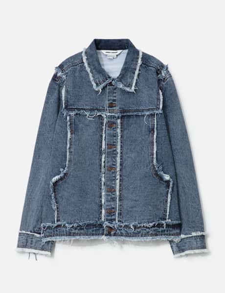 Dhruv Kapoor Distressed Raw Edge Denim Jacket