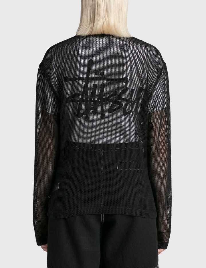 Stüssy Cotton Mesh Zip-Up Shirt