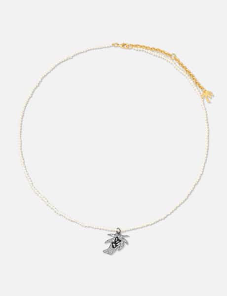Palm Angels Hunter Pearl Necklace