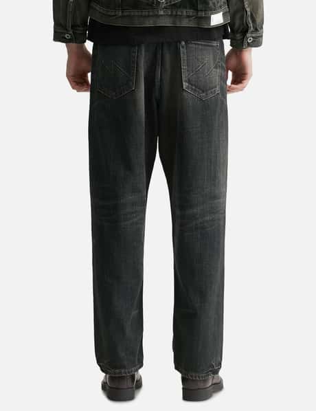 Washed Denim Dp Wide Pants view 12