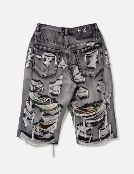 Hell Camo Denim Shorts view 9