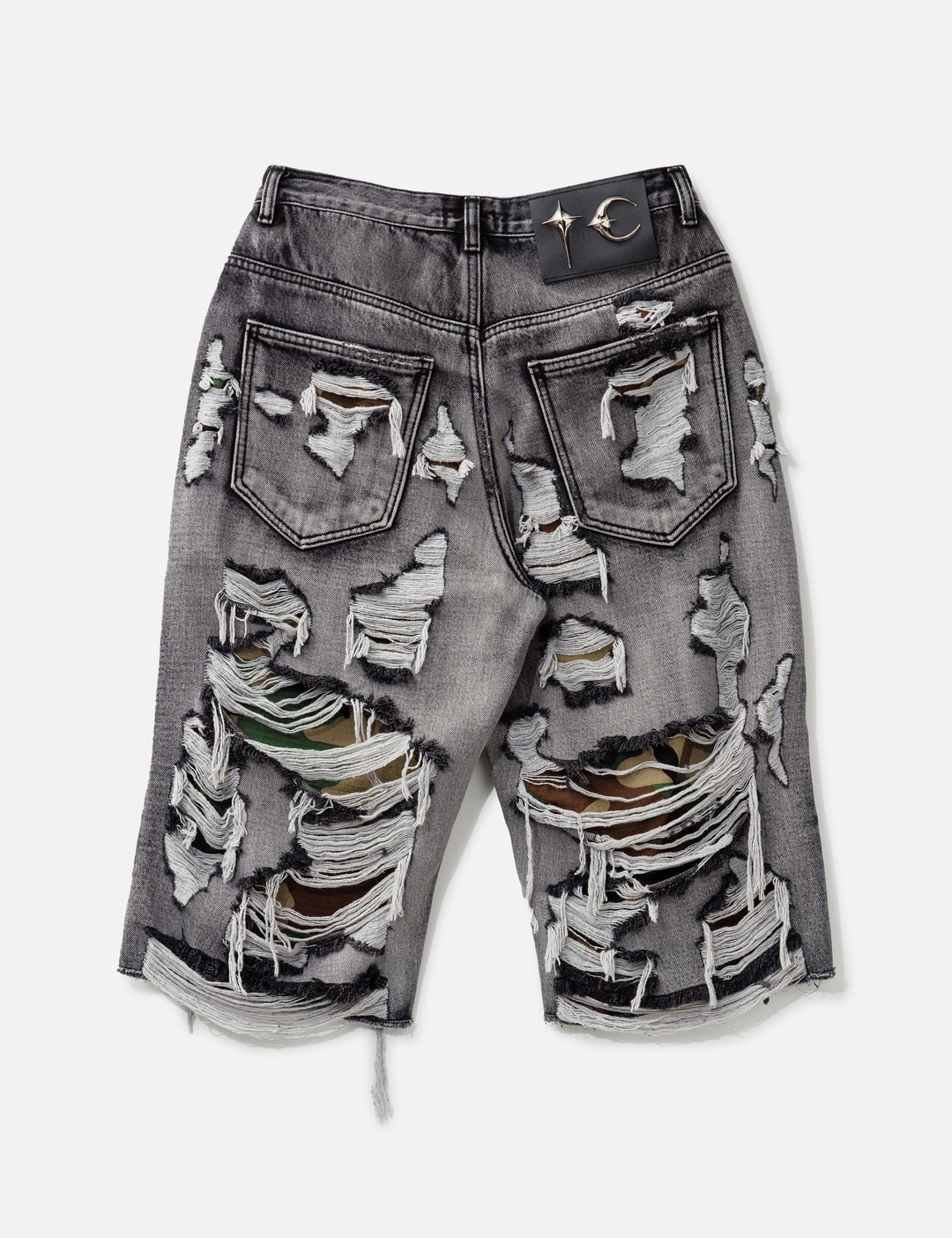 Hell Camo Denim Shorts view 10